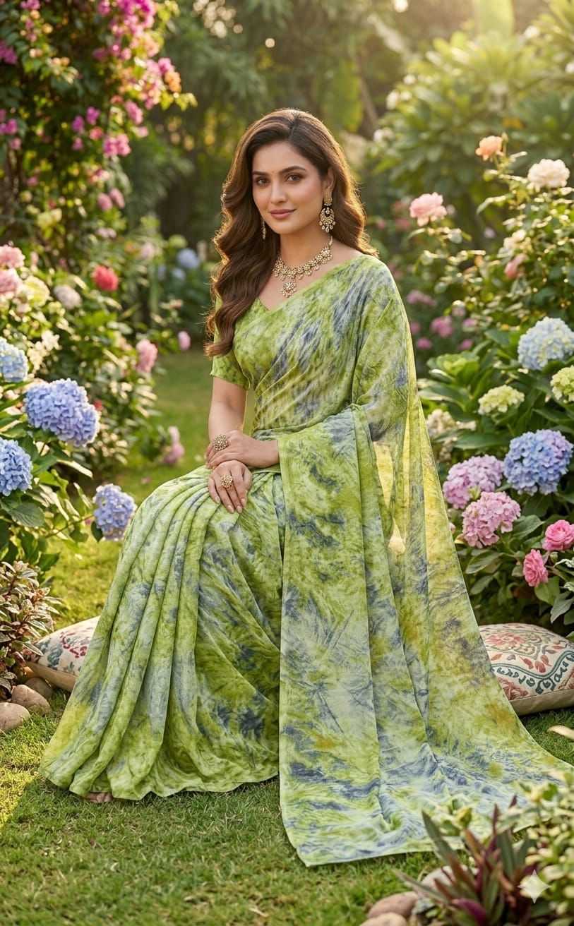 Chinon Designer Saree