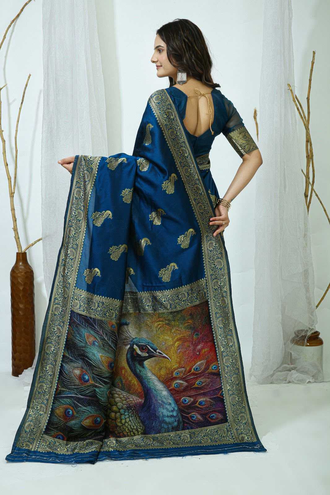 Lichi Silk Designer Saree
