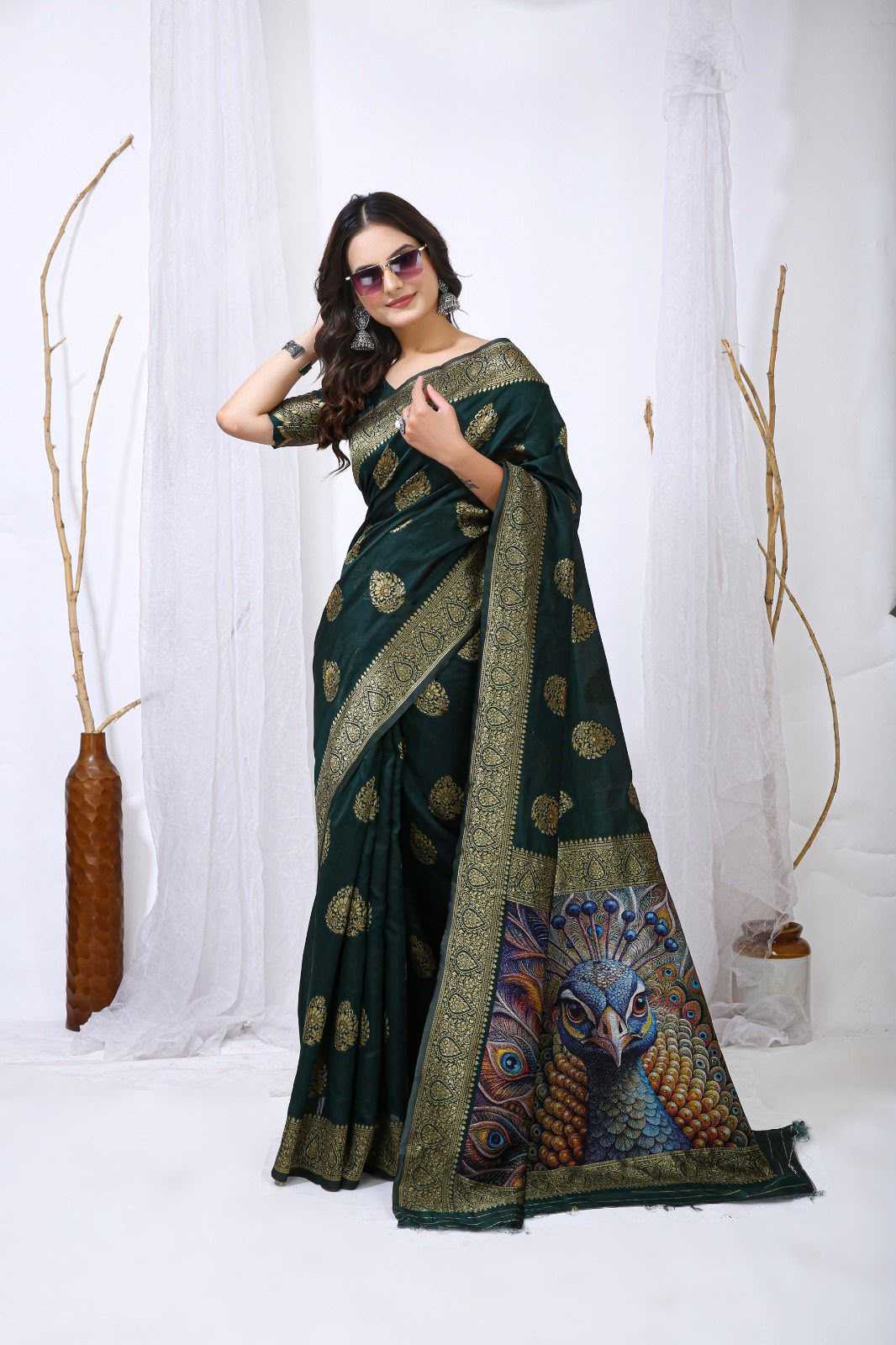 Lichi Silk Designer Saree