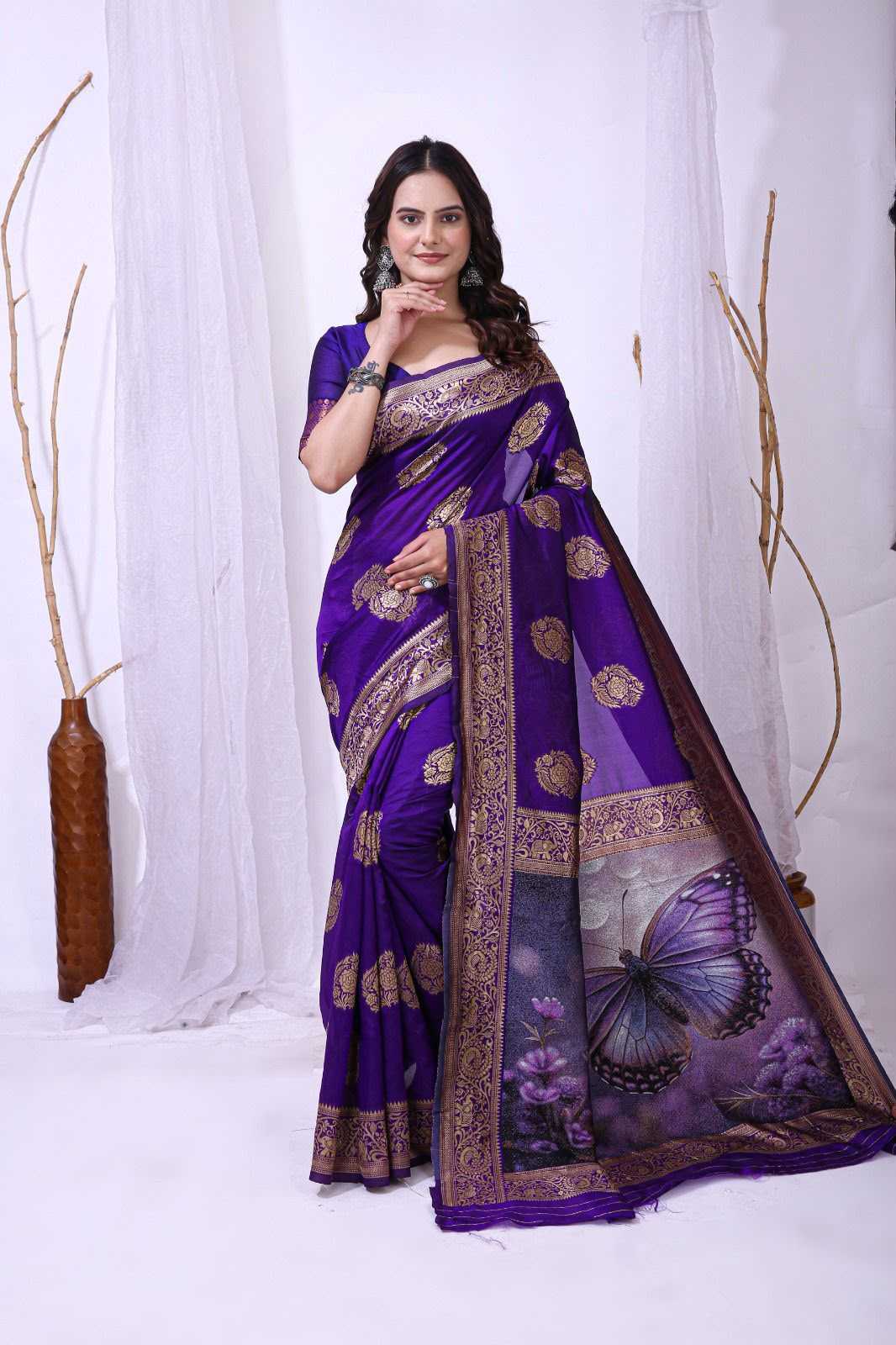 Lichi Silk Designer Saree