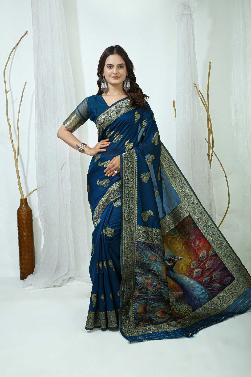 Lichi Silk Designer Saree
