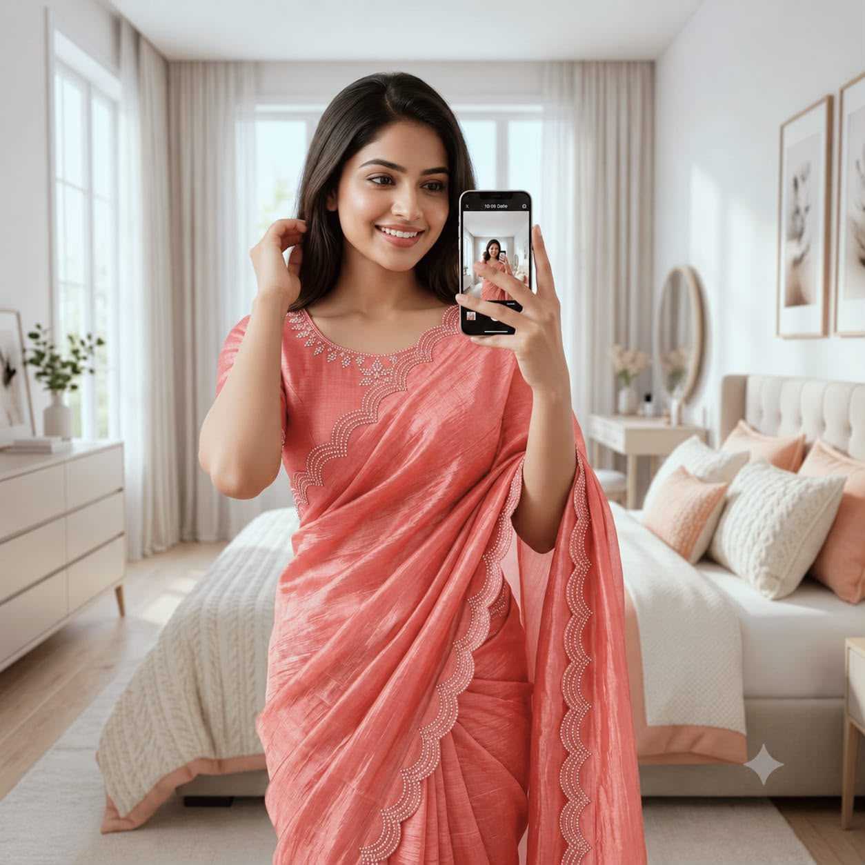 Space Silk Designer Saree
