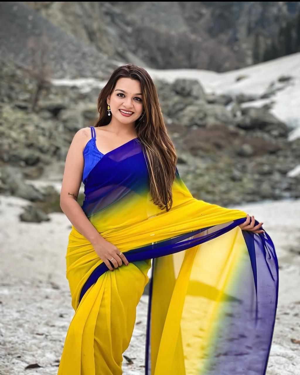 Devika Premium Georgette Designer Saree