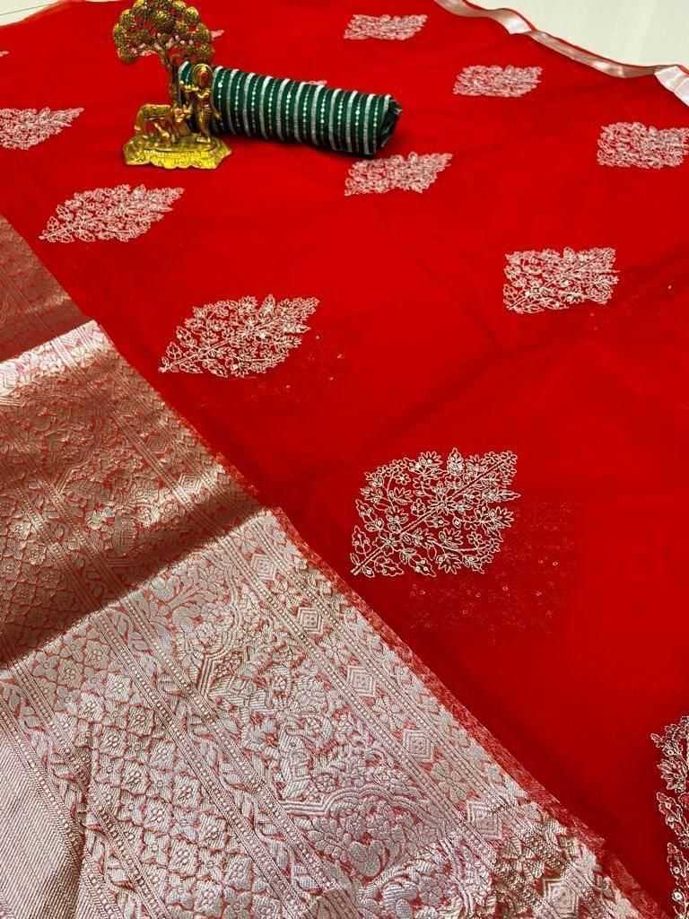 Organza Designer Saree