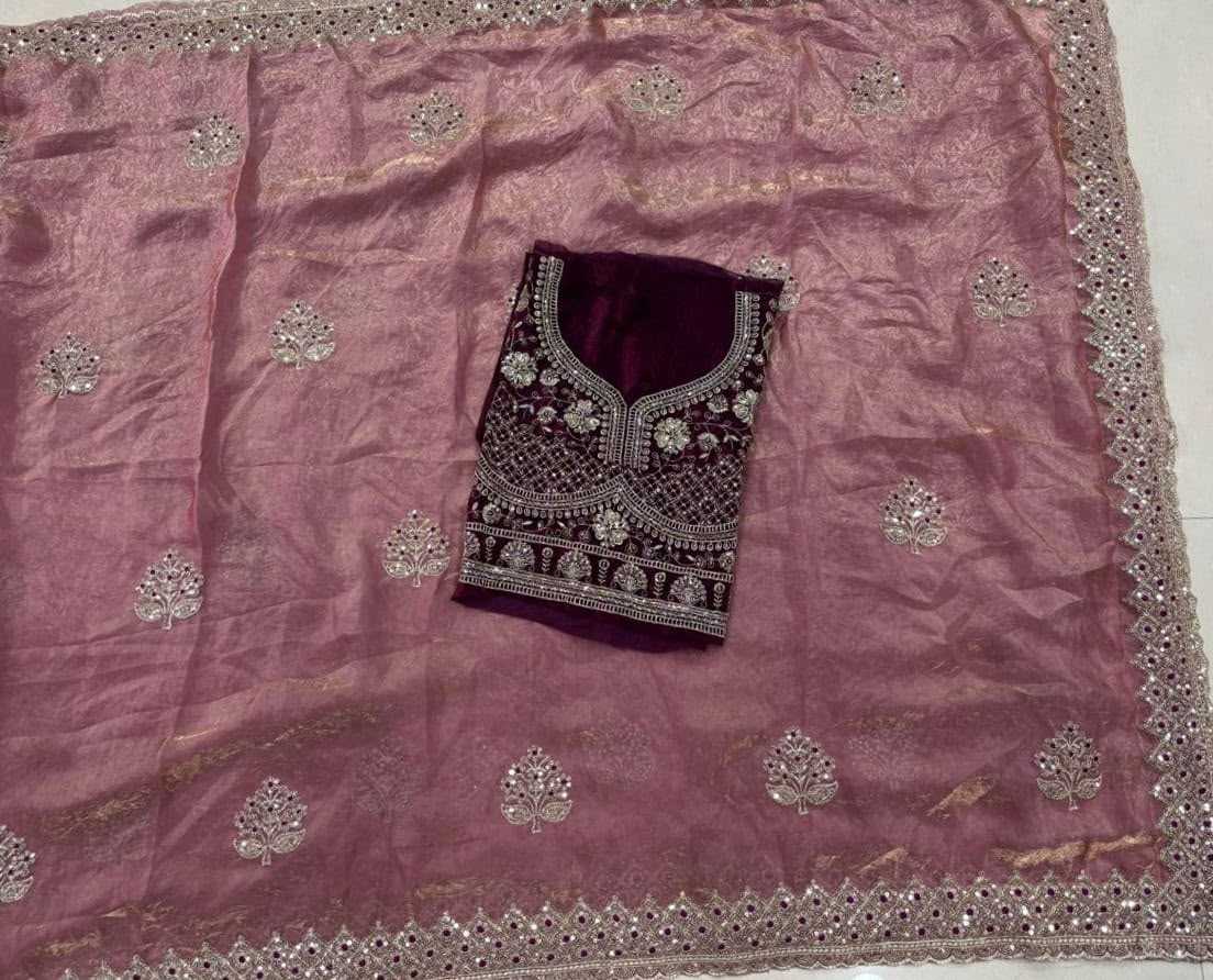 Satin Designer Saree