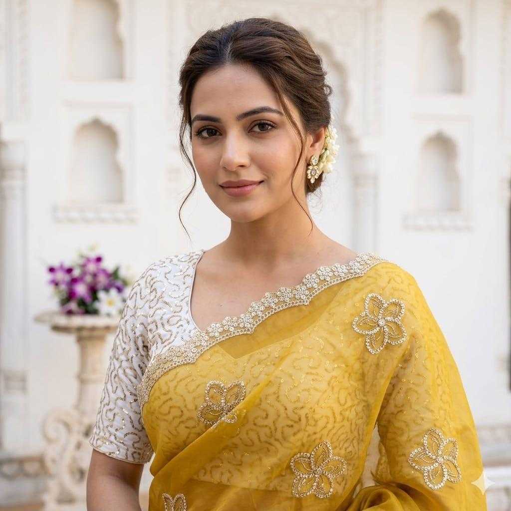 Satin Sequence Saree