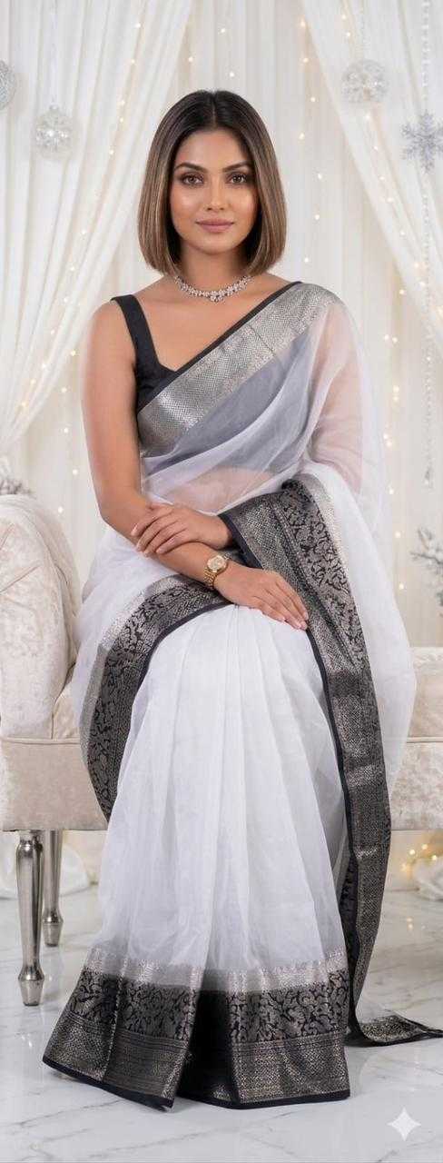 Jacquard Organza Saree