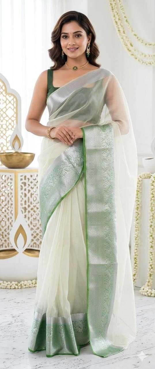 Jacquard Organza Saree