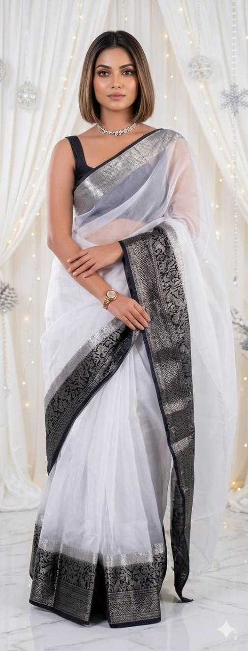 Jacquard Organza Saree