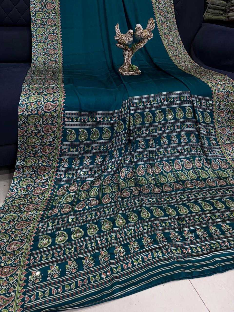 Japan Sartin Ajrakh Saree