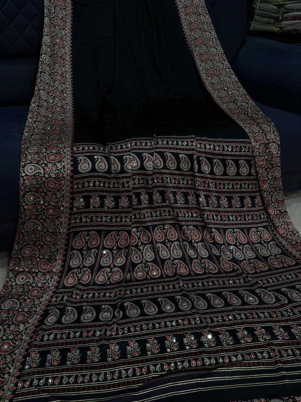 Japan Sartin Ajrakh Saree