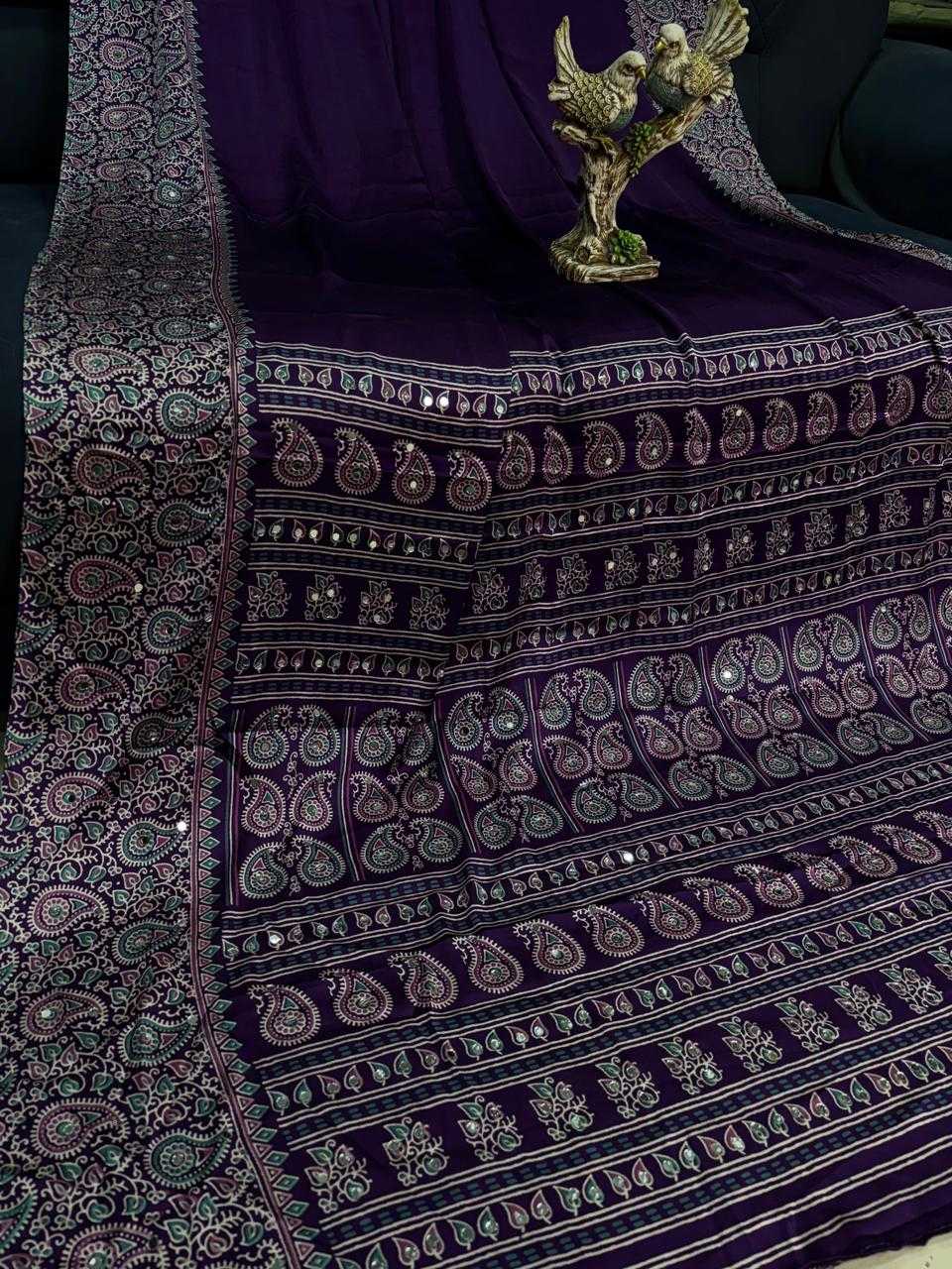 Japan Sartin Ajrakh Saree