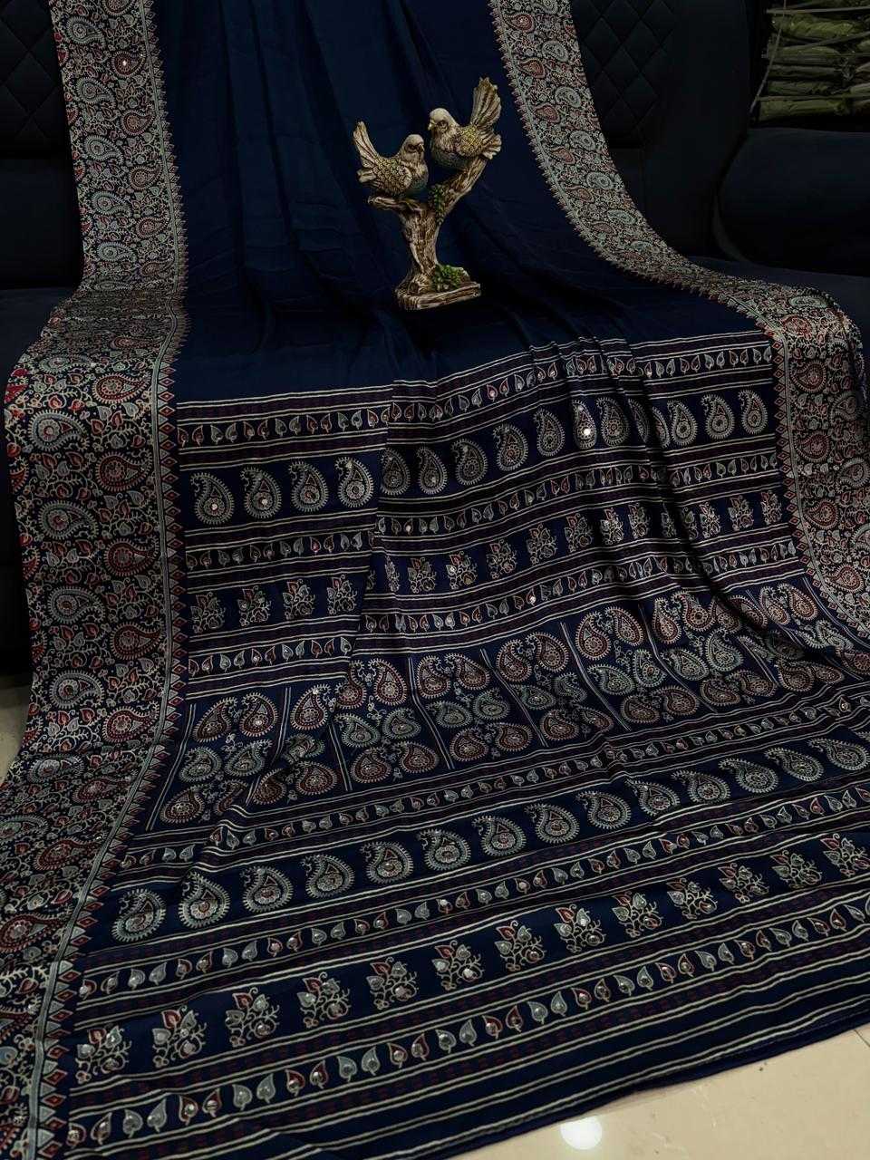 Japan Sartin Ajrakh Saree