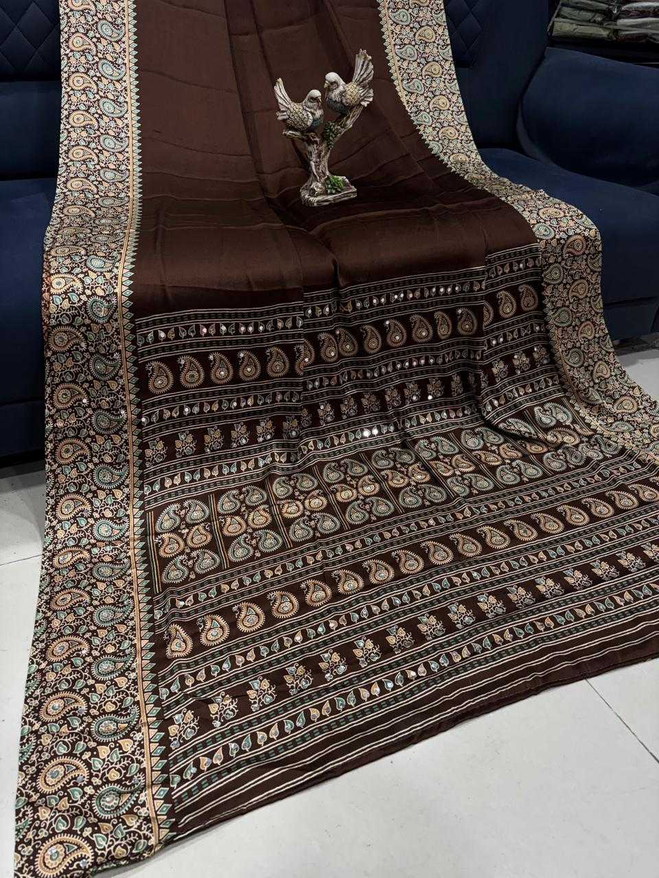 Japan Sartin Ajrakh Saree