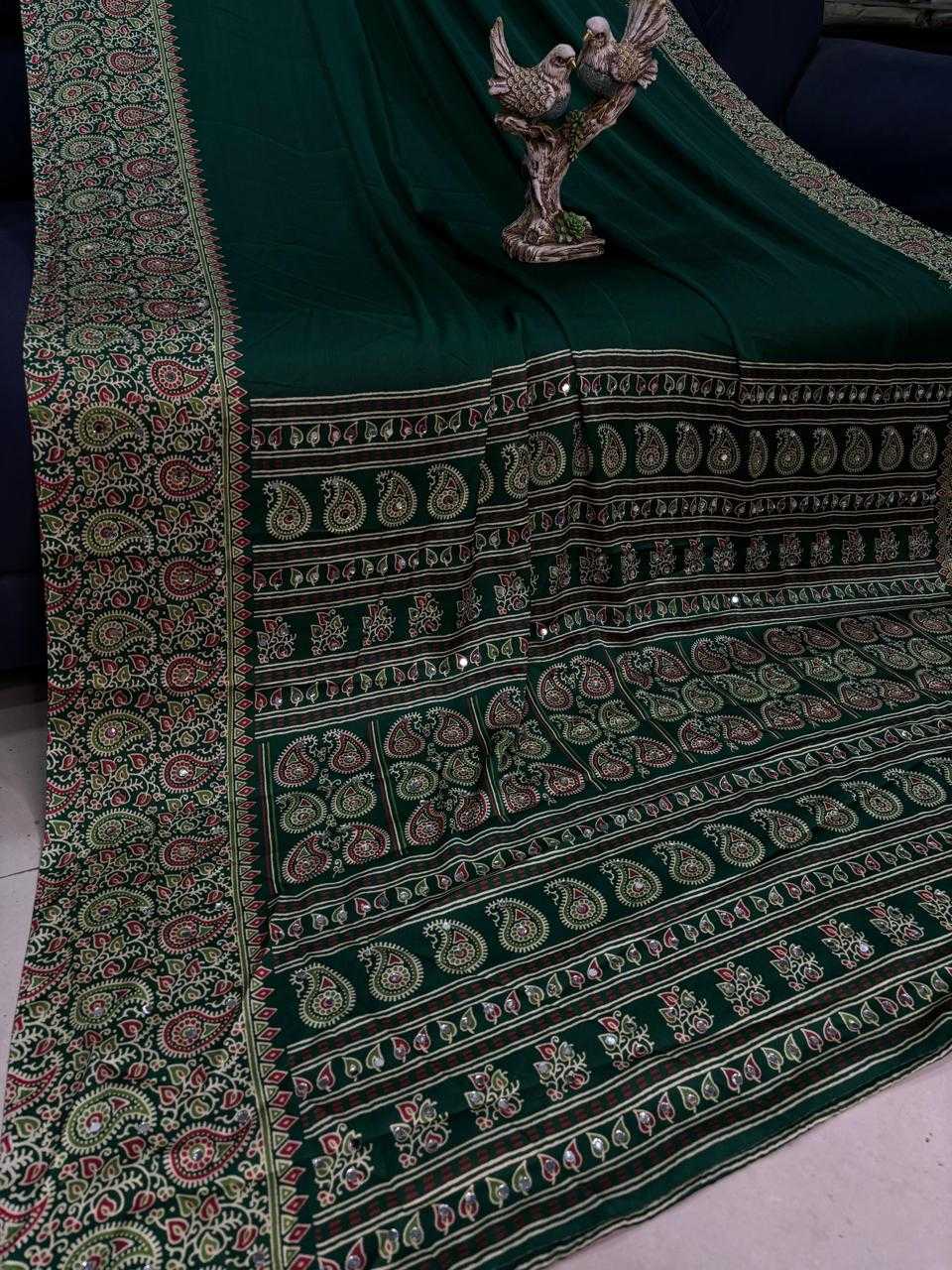 Japan Sartin Ajrakh Saree