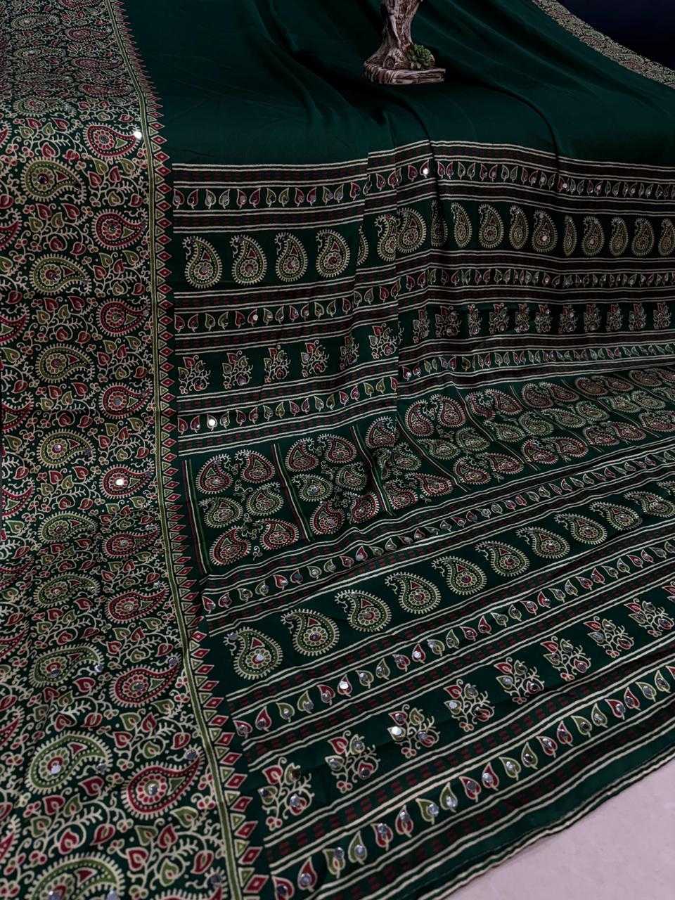 Japan Sartin Ajrakh Saree