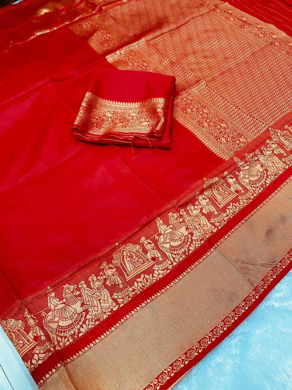 Lichi Silk Designer Saree