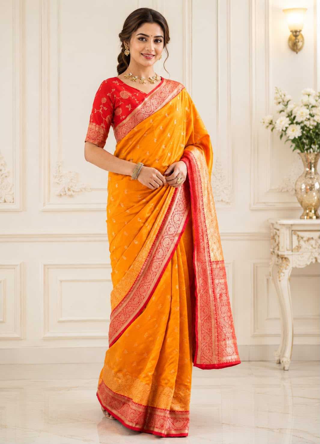 Janhvi Lichi Silk Soft Saree