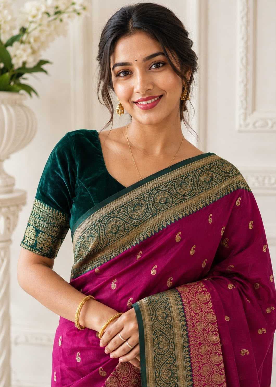 Janhvi Lichi Silk Soft Saree