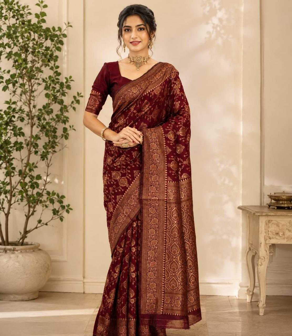 Juhi Lichi Silk Soft Saree