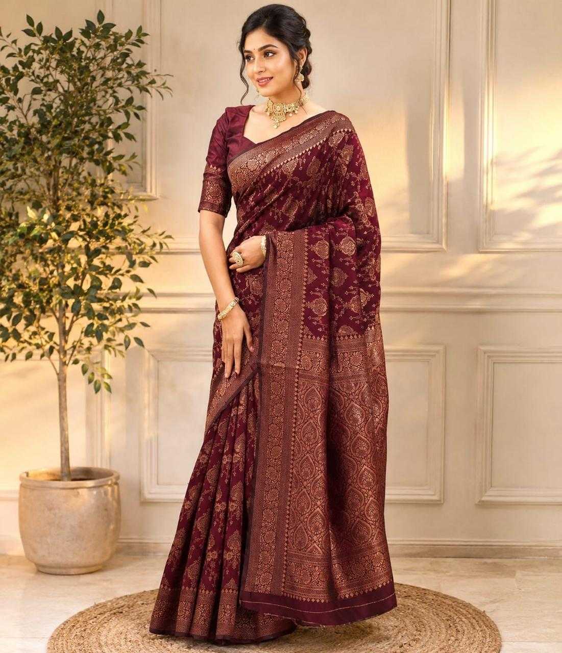 Juhi Lichi Silk Soft Saree