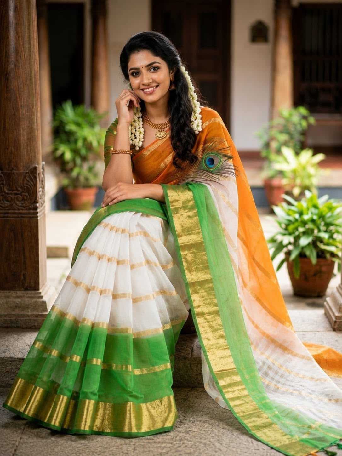 Jacquard Saree