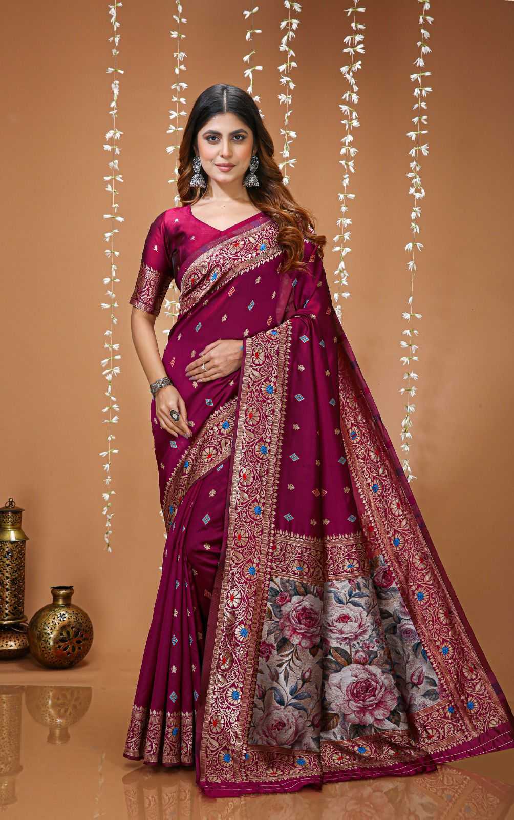 Lichi Silk Designer Saree