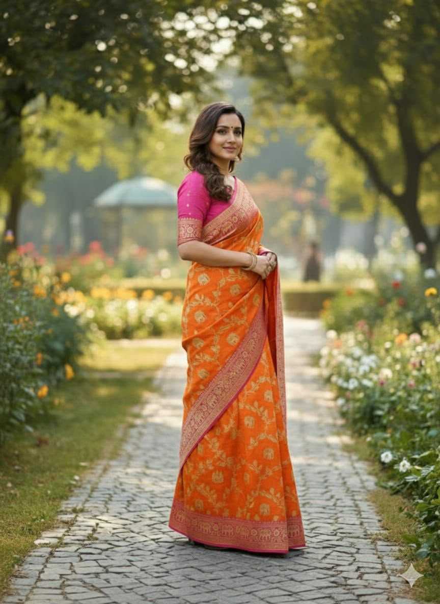 Jacquard Saree