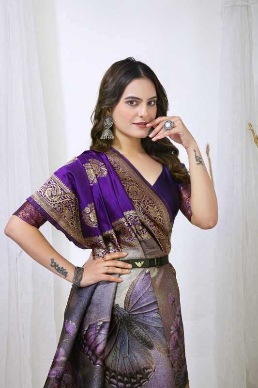 Lichi Silk Party Wear Saree