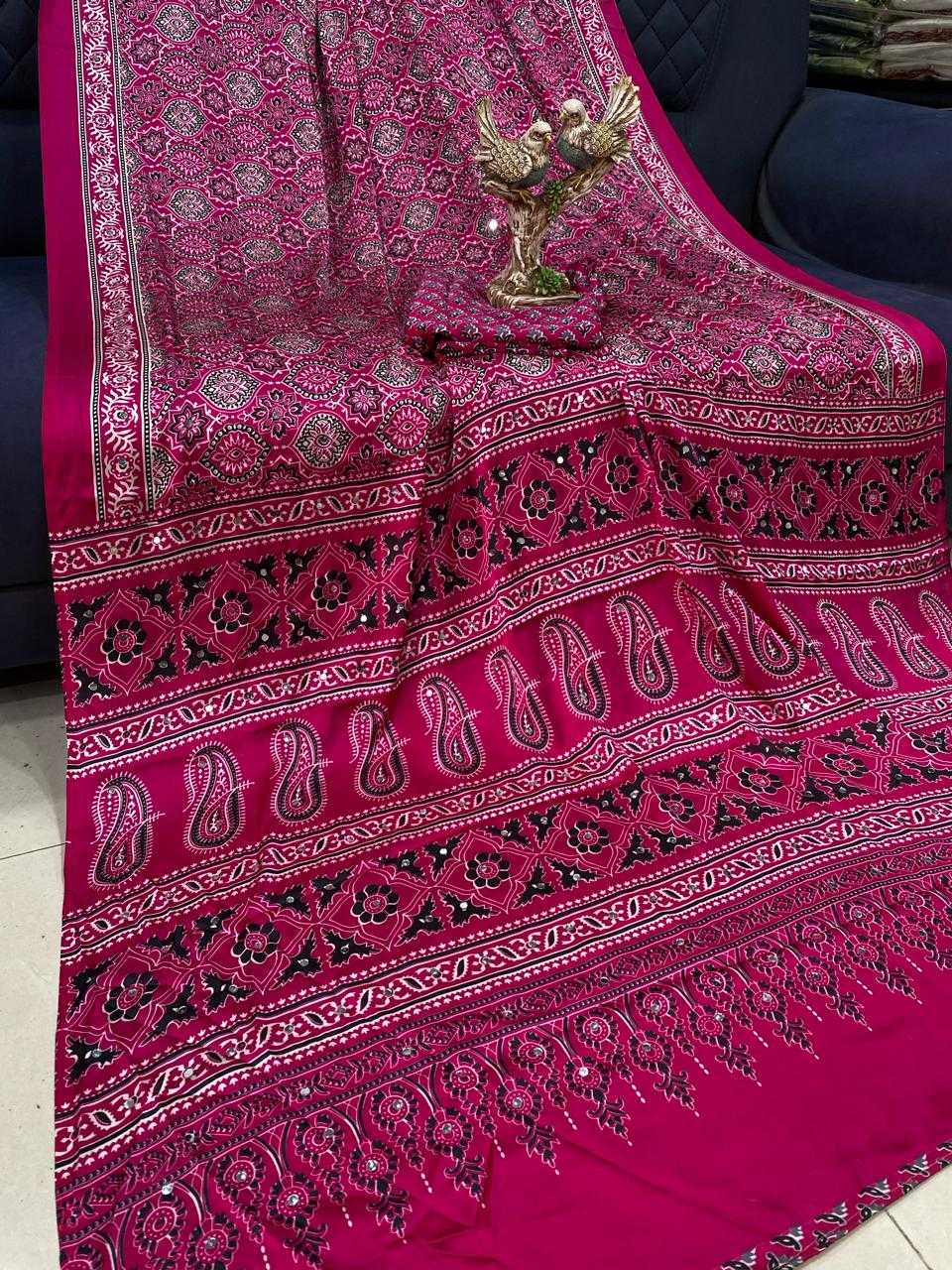 Japan Sartin Designer Saree