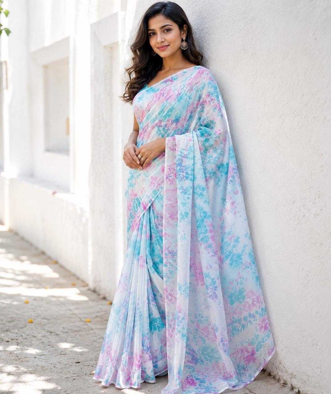 Nylon Ready To Wear Saree