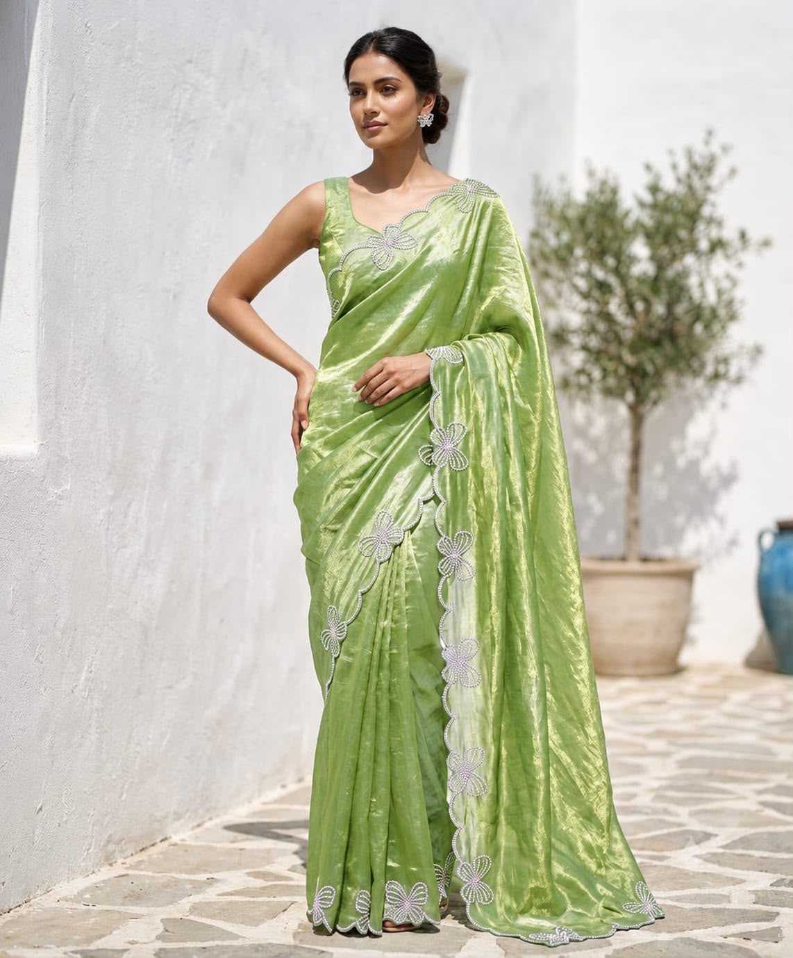 Space Silk Designer Saree