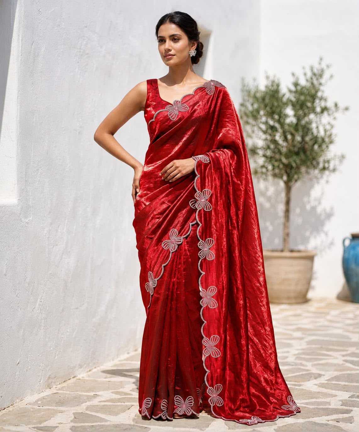 Space Silk Designer Saree