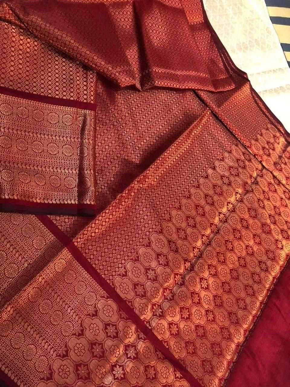 Lichi Silk Jacquard Saree
