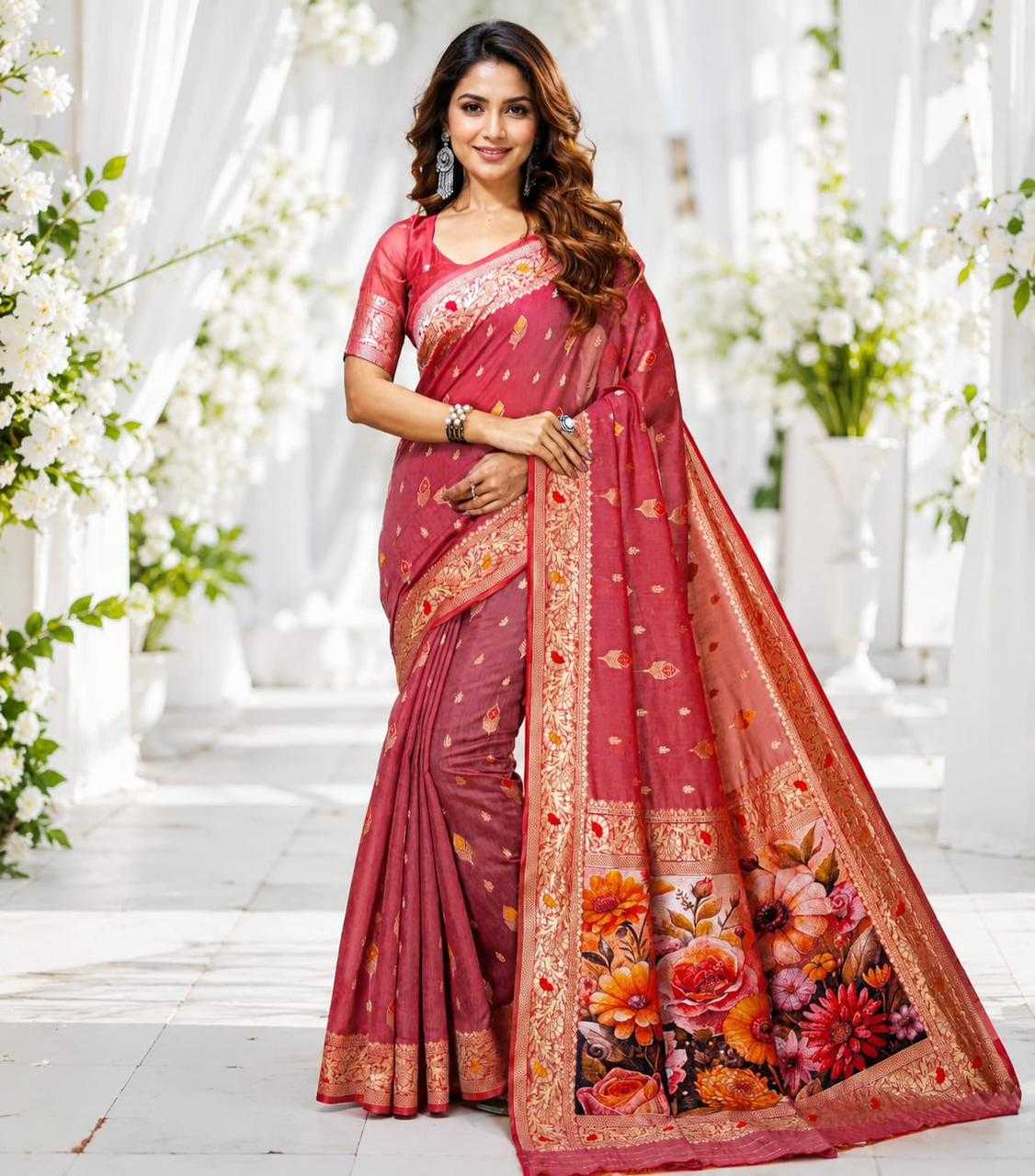 Jacquard Saree