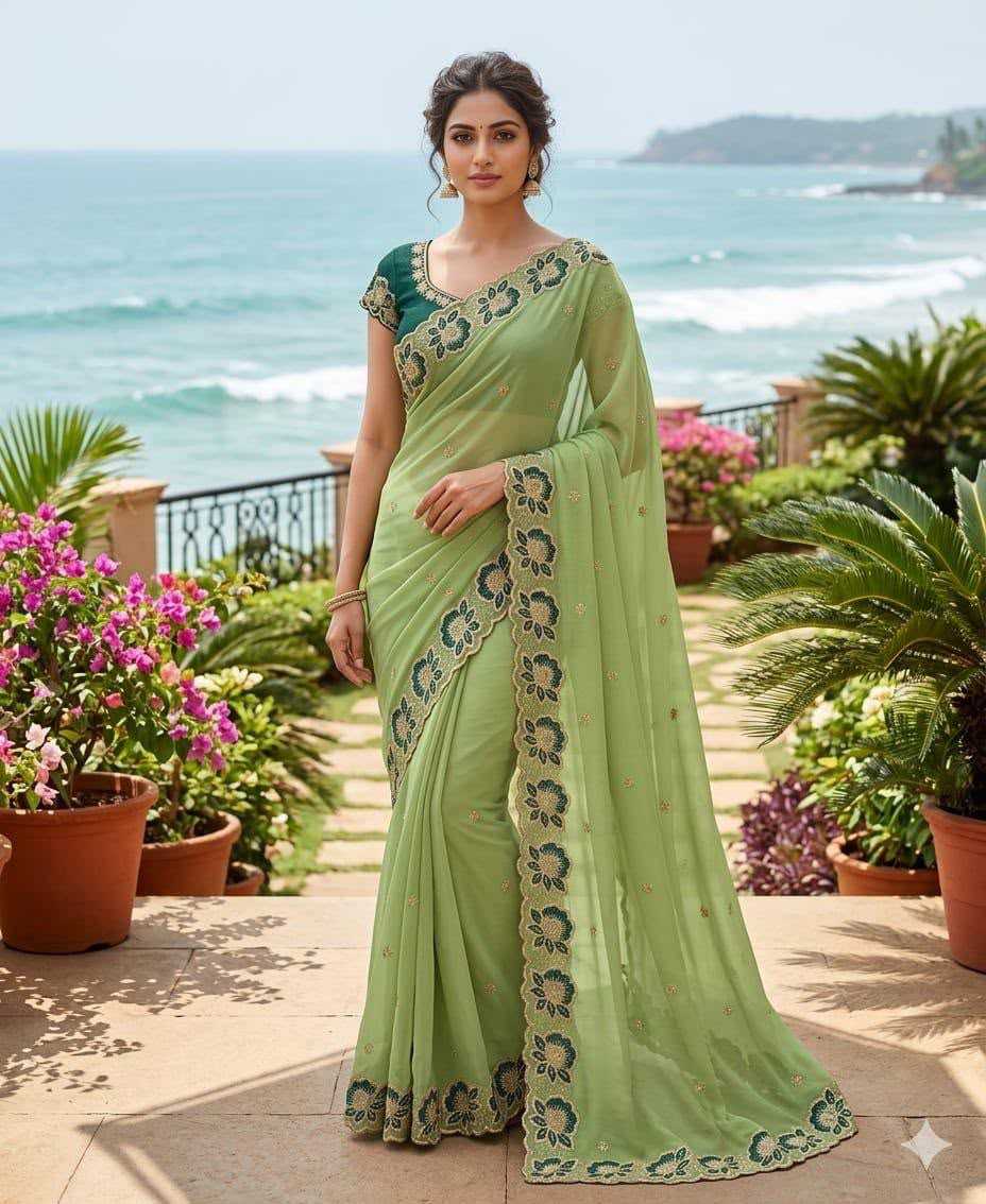 Georgette Party Wear Saree