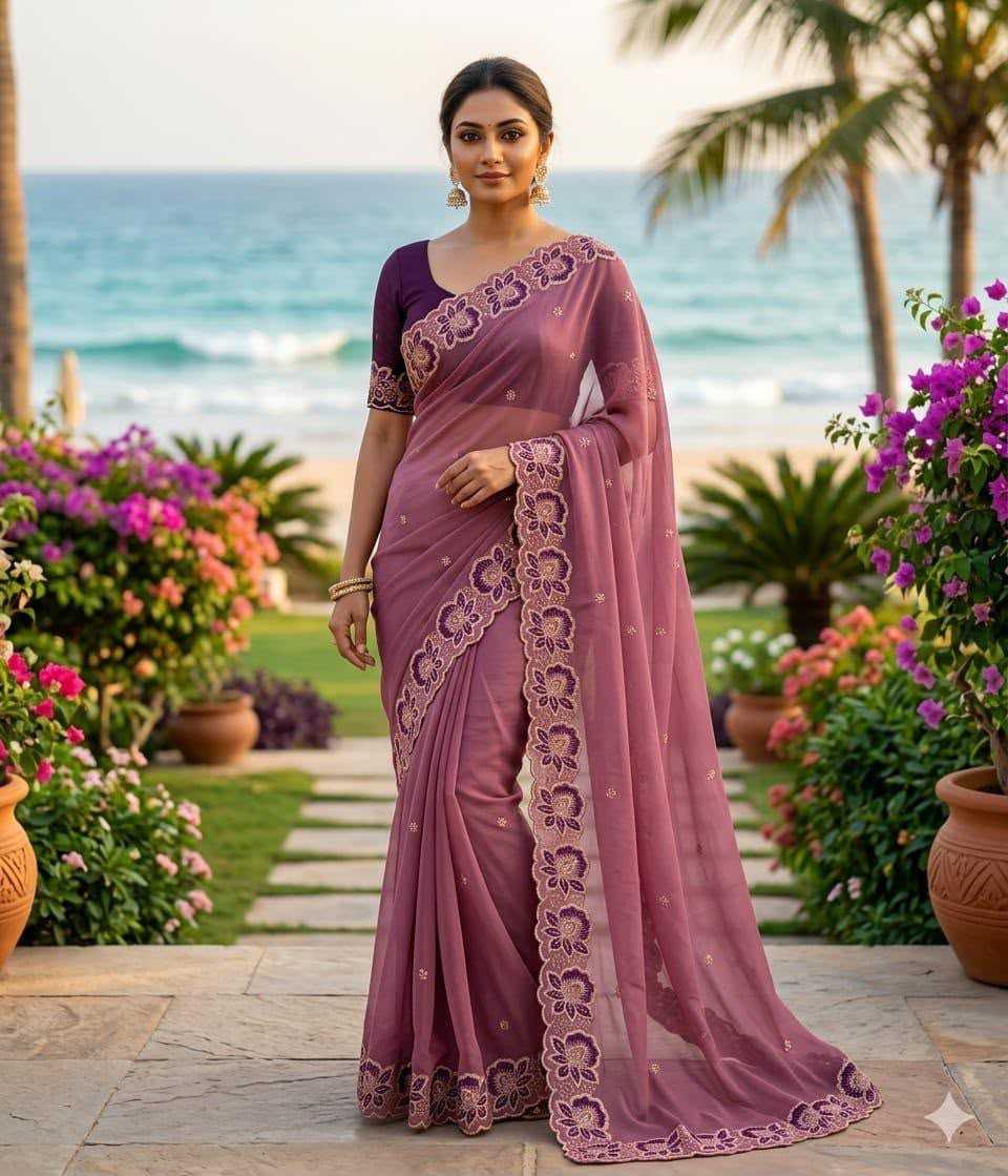 Georgette Party Wear Saree