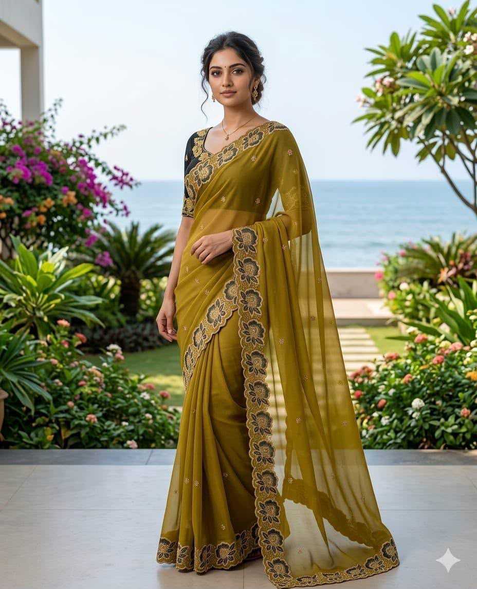Georgette Party Wear Saree