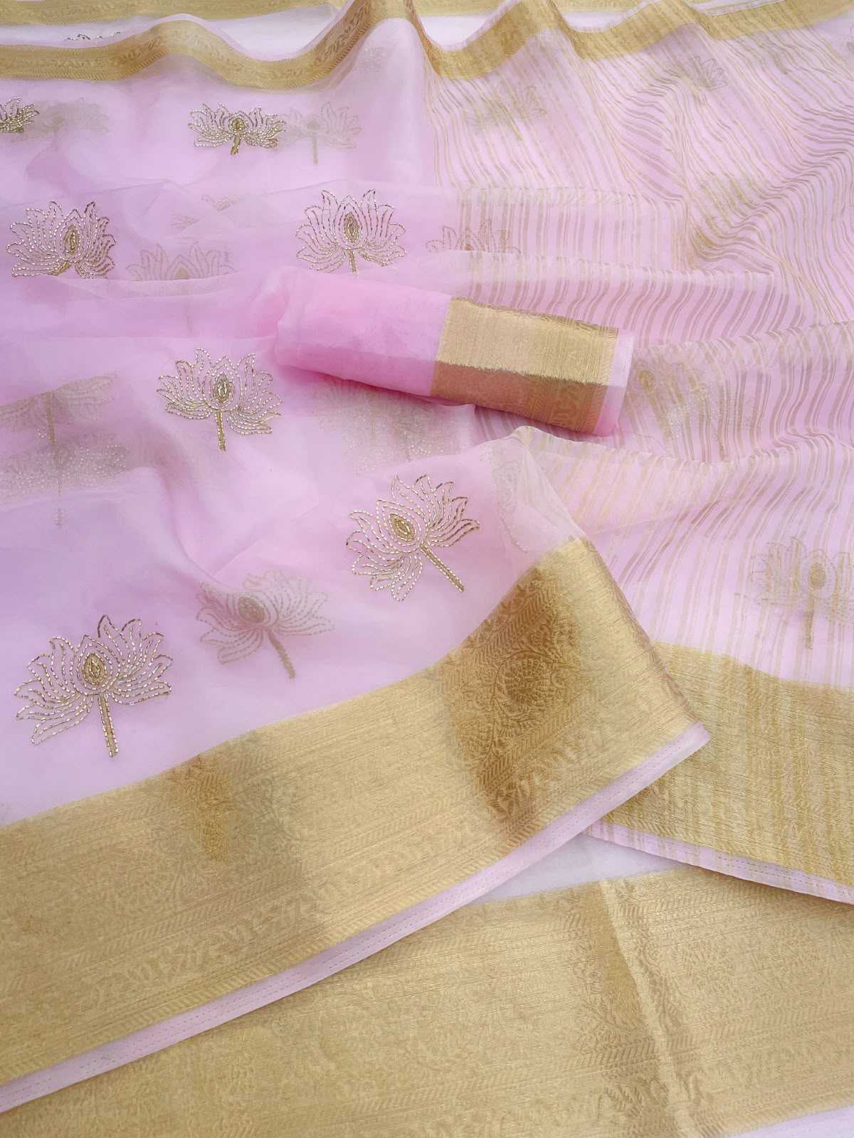 Val Kamal Jacquard Sequence Saree
