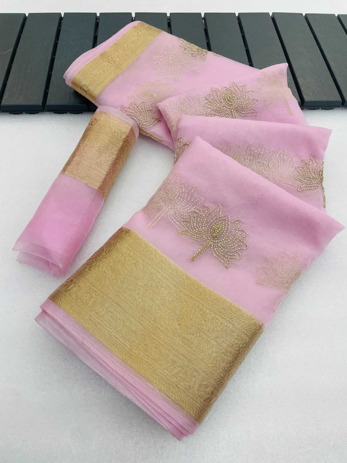 Val Kamal Jacquard Sequence Saree