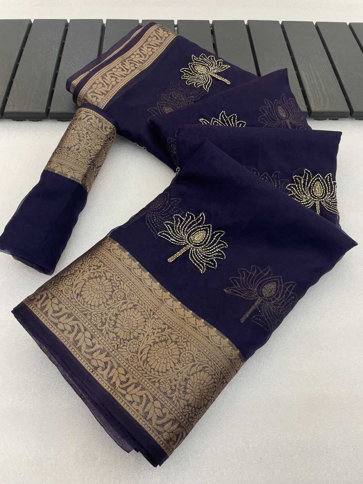 Val Kamal Jacquard Sequence Saree