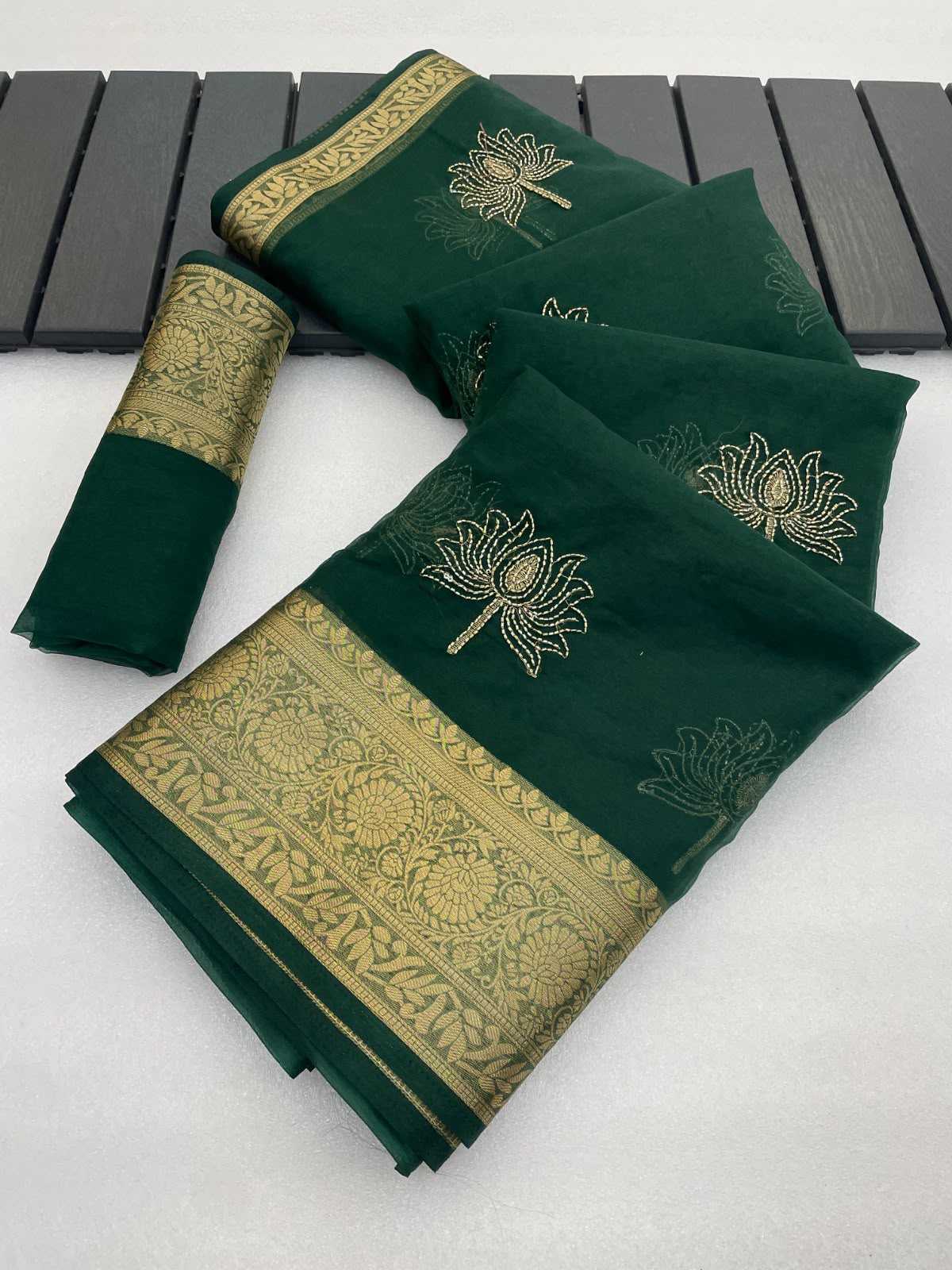 Val Kamal Jacquard Sequence Saree