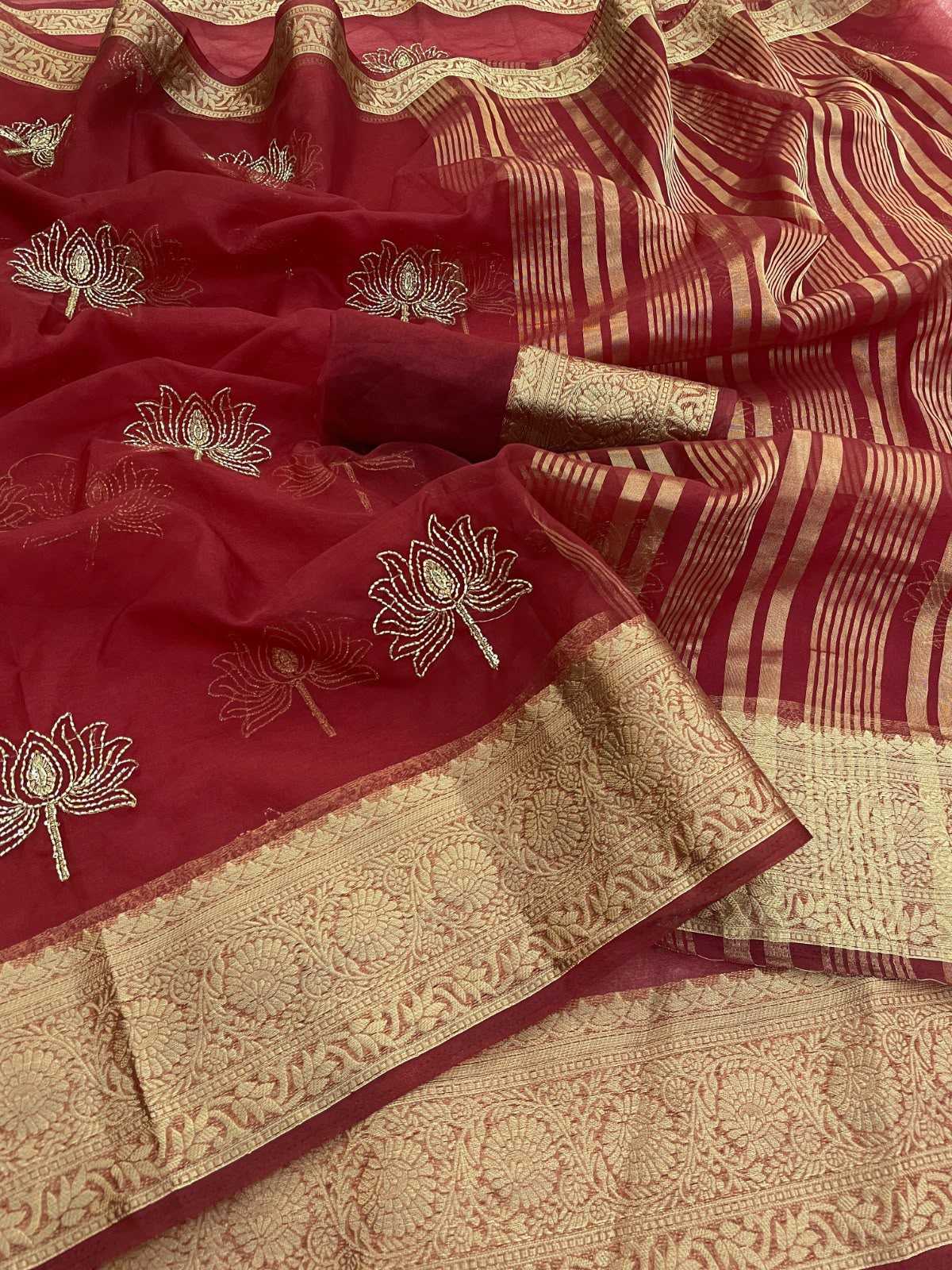 Val Kamal Jacquard Sequence Saree
