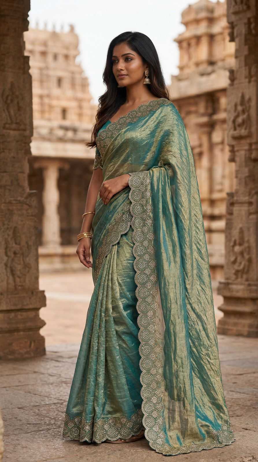 Space Silk Designer Saree