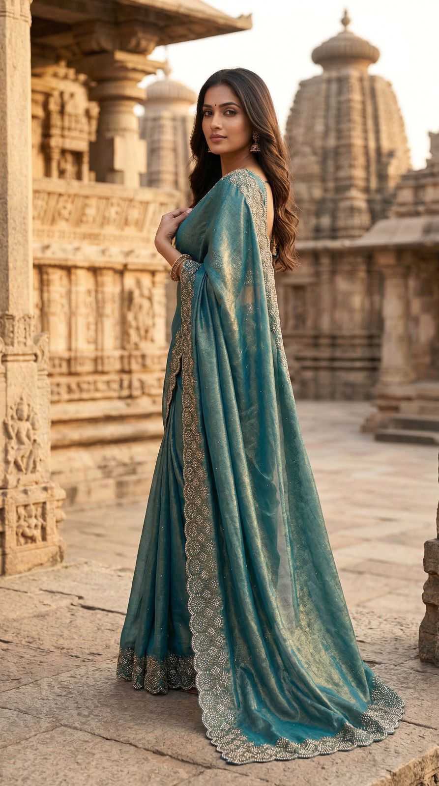 Space Silk Designer Saree