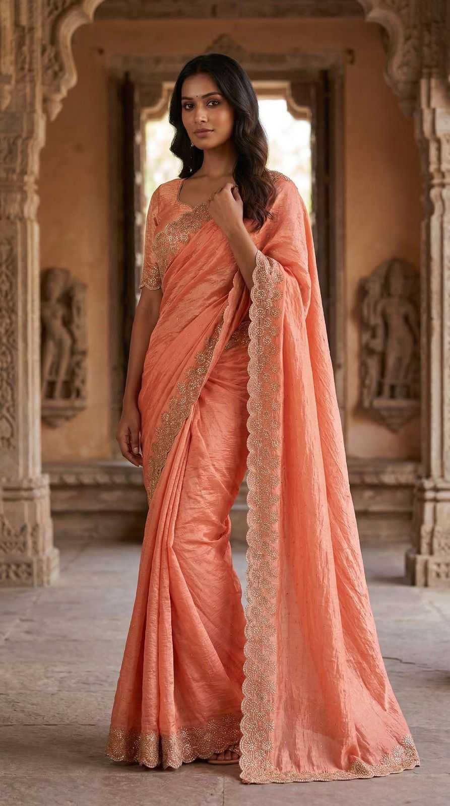 Space Silk Designer Saree