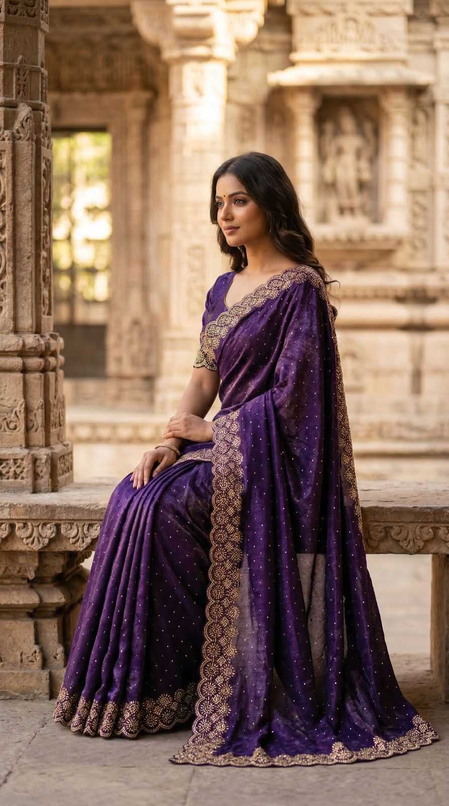 Space Silk Designer Saree