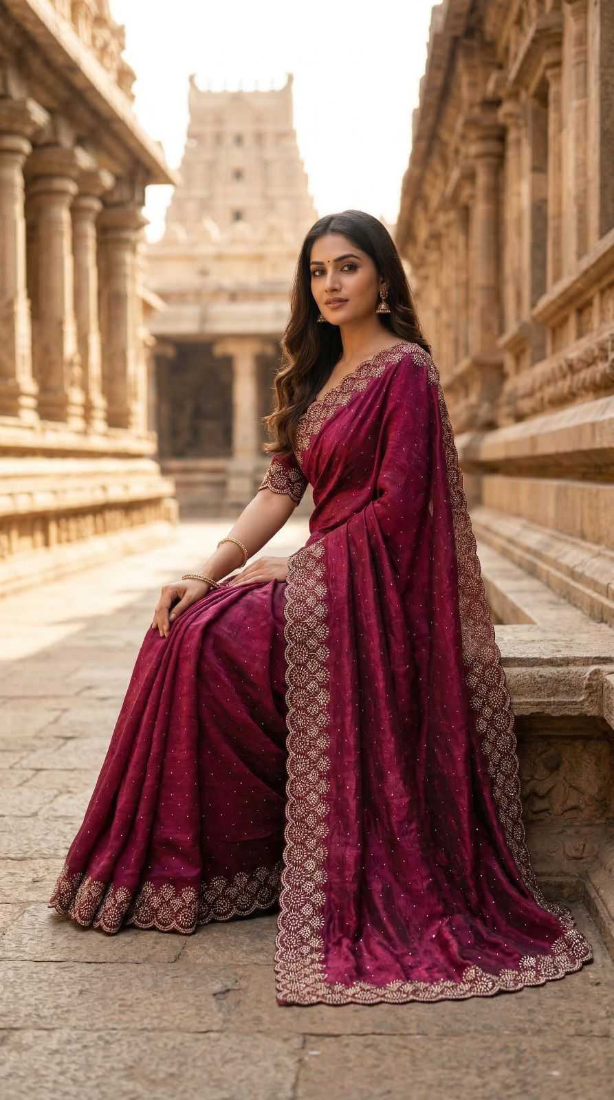 Space Silk Designer Saree