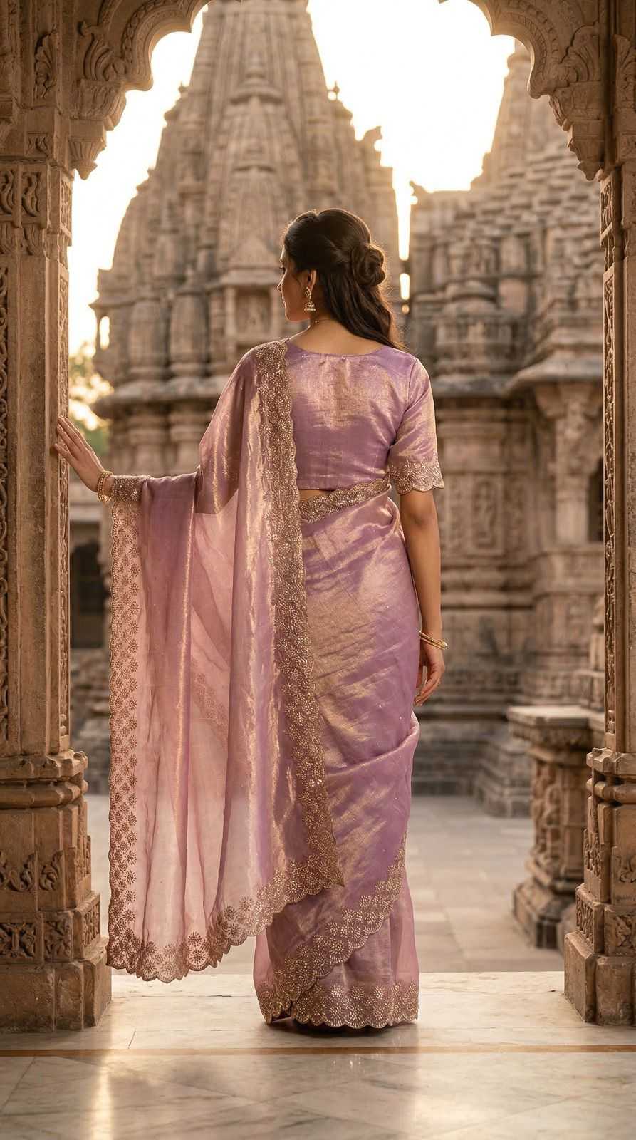 Space Silk Designer Saree