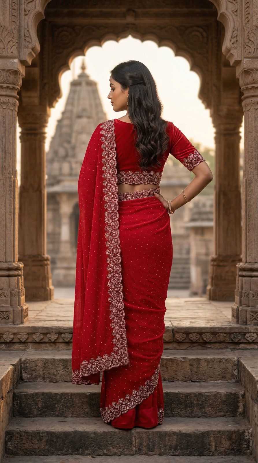 Space Silk Designer Saree